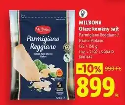 Lidl MILBONA Olasz kemény sajt ajánlat