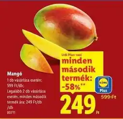 Lidl Mangó ajánlat