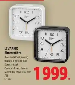 Lidl LIVARNO Ébresztőóra ajánlat