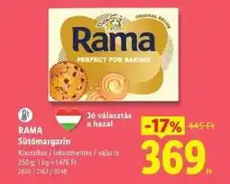 Lidl RAMA Sütőmargarin ajánlat