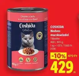 Lidl Coshida Nedves macskaeledel ajánlat