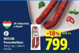 Lidl MECOM Parasztkolbász ajánlat