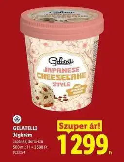 Lidl GELATELLI Jégkrém ajánlat