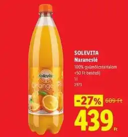 Lidl SOLEVITA Narancslé ajánlat