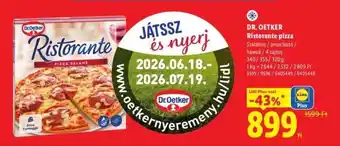 Lidl DR. OETKER Ristorante pizza ajánlat