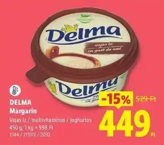 Lidl DELMA Margarin ajánlat