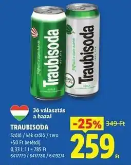 Lidl Traubisoda ajánlat