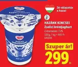 Lidl Hazánk Kincsei Zselici krémjoghurt ajánlat