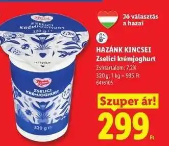 Lidl Hazánk Kincsei Zselici krémjoghurt ajánlat