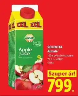 Lidl SOLEVITA Almalé ajánlat