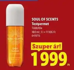 Lidl SOUL OF SCENTS Testpermet ajánlat