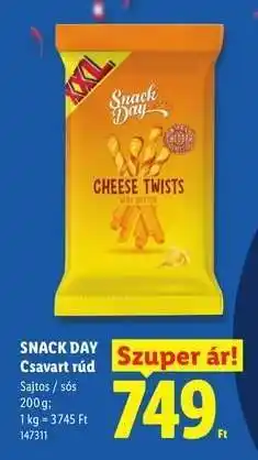 Lidl SNACK DAY Csavart rúd ajánlat