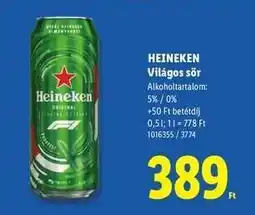 Lidl HEINEKEN ajánlat