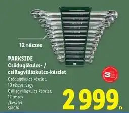 Lidl PARKSIDE Csődugókulcs- / csillagvilláskulcs-készlet ajánlat