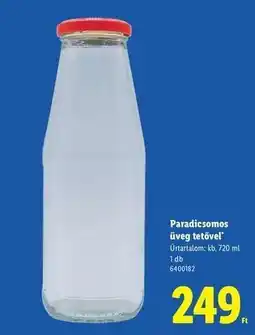 Lidl Paradicsomos üveg tetővel ajánlat
