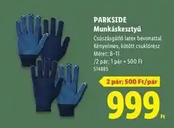 Lidl PARKSIDE Munkakesztyű ajánlat