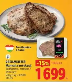 Lidl GRILLMEISTER Marinált sertéskaraj ajánlat