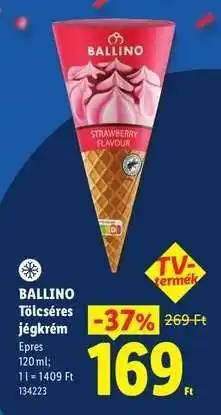 Lidl BALLINO Tölcséres jégkrém ajánlat