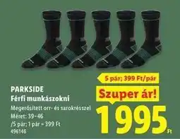Lidl PARKSIDE Férfi munkazokni ajánlat