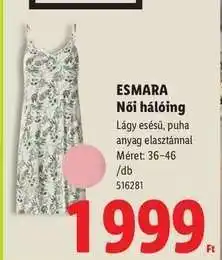 Lidl esmara Női hálóing ajánlat