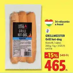 Lidl GRILLMEISTER Grill hot-dog ajánlat