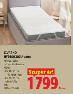 Lidl LIVARNO HYDROCOOL párna ajánlat