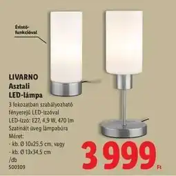 Lidl Livarno Asztali LED-lámpa ajánlat