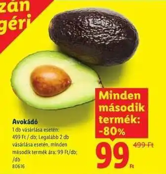 Lidl Avokádó ajánlat