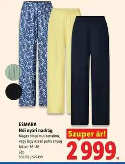 Lidl ESMARA ajánlat