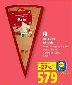 Lidl Milbona Brie sajt ajánlat