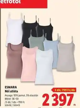 Lidl ESMARA ajánlat