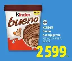 Lidl KINDER Bueno pohárjégkrém ajánlat