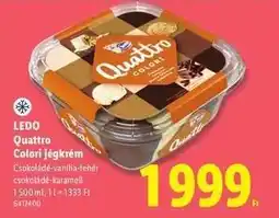 Lidl LEDO Quattro Colori jégkrém ajánlat