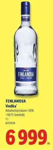 Lidl FINLANDIA Vodka ajánlat
