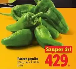 Lidl Padron paprika ajánlat