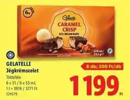 Lidl Gelatelli Jégkrémszelet ajánlat