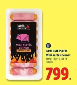 Lidl GRILLMEISTER Mini sertés berner ajánlat