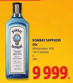 Lidl Bombay Sapphire gin ajánlat