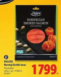 Lidl DELUXE Norvég füstölt lazac ajánlat