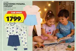 ALDI Kisgyermek pizsama, 3 részes ajánlat