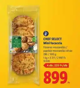 Lidl CHEF SELECT Mini focaccia ajánlat