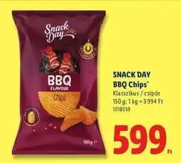 Lidl SNACK DAY BBQ chips ajánlat