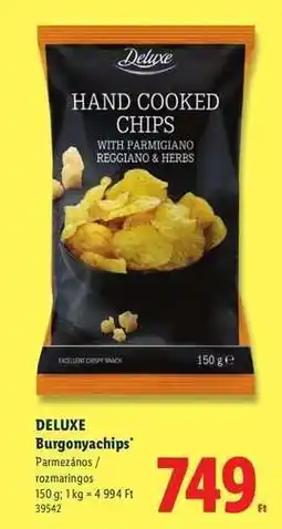 Lidl DELUXE Burgonyachips ajánlat