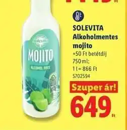 Lidl SOLEVITA Alkoholmentes Mojito ajánlat