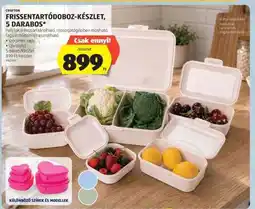 ALDI FRISSENTARTÓDOBOZ-KÉSZLET, 5 DARABOS ajánlat