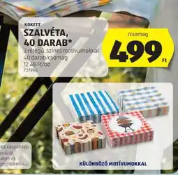 ALDI Kokett Szalvéta, 40 darab ajánlat