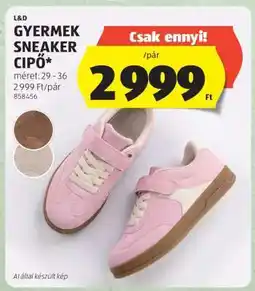 ALDI GYERMEK SNEAKER CIPŐ ajánlat