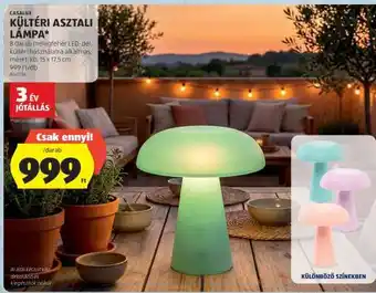 CASALUX KÜLTÉRI ASZTALI LÁMPA