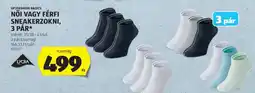 ALDI Női vagy férfi sneakerzokni, 3 pár ajánlat