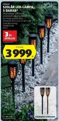 CASALUX Szolár LED-lámpa, 5 darab